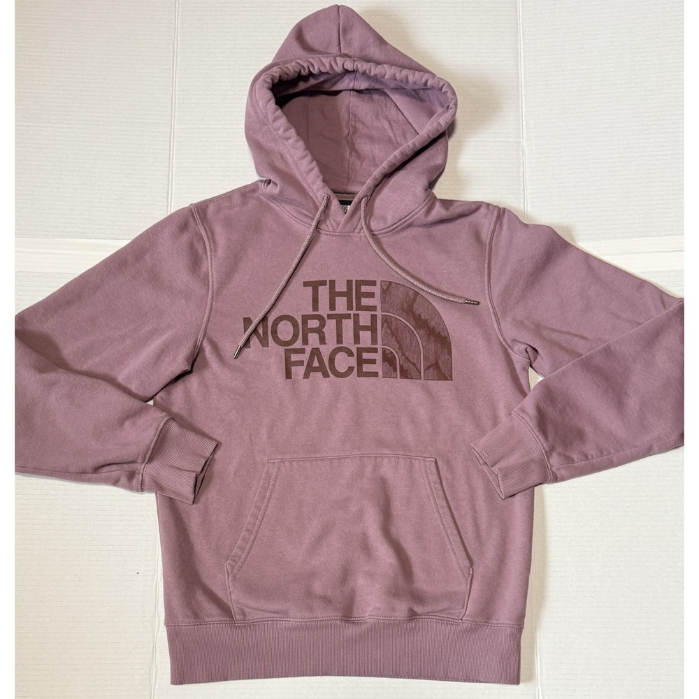 THE NORTH FACE - Men's Pink Pullover Hoodie - Half Dome Logo - Size Small